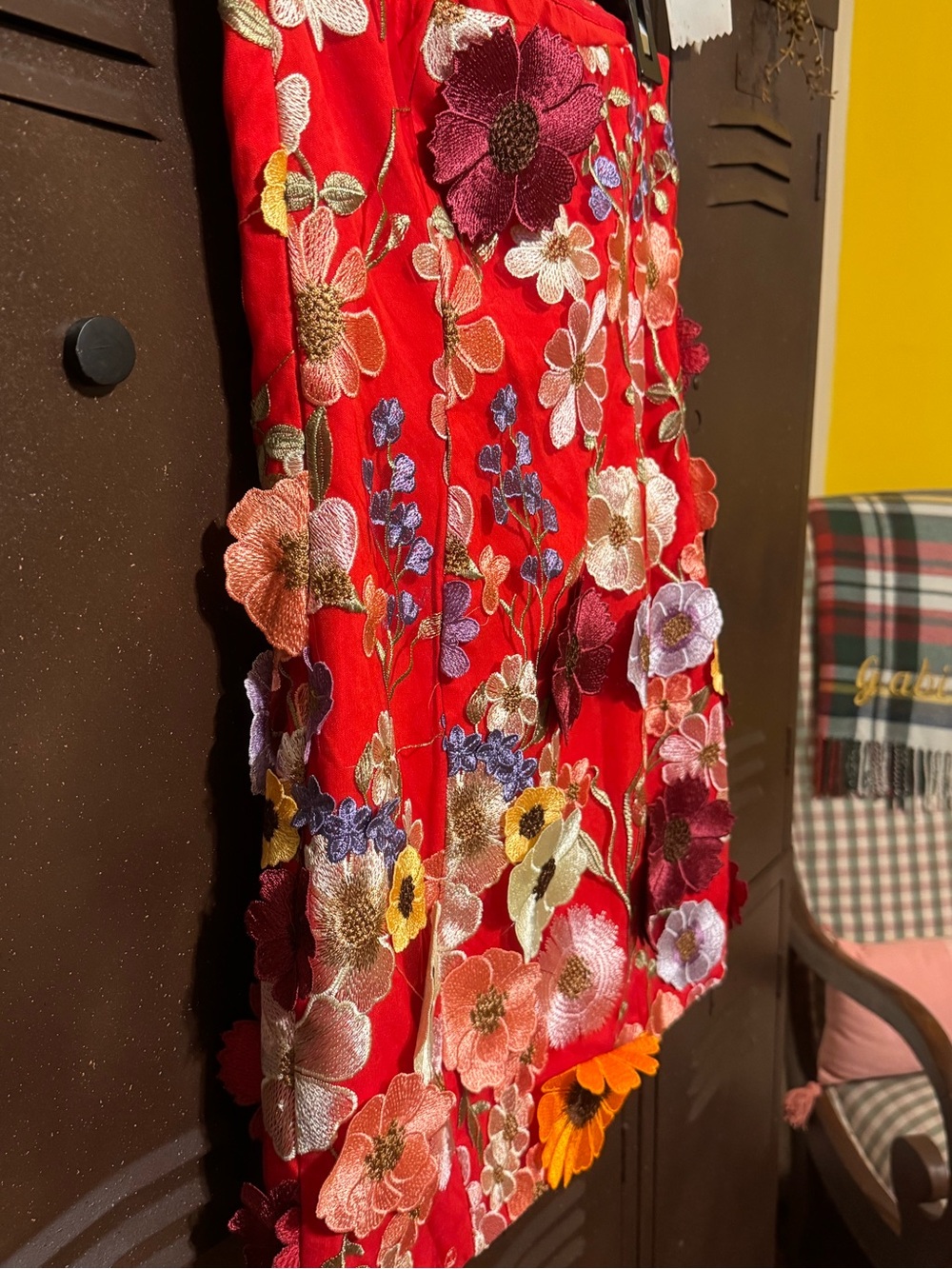 Floral strapless mini dress - Picture 3 of 5